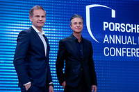 Oliver Blume et Lutz Meschke, respectivement president et vice-president du directoire de Porsche.
