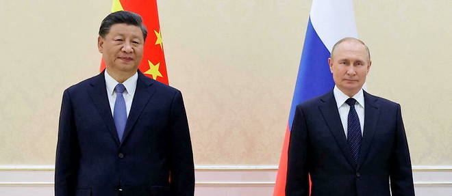 Le president chinois Xi Jinping et son homologue russe Vladimir Poutine, le 15 septembre 2022. Le president chinois Xi Jinping et son homologue russe Vladimir Poutine, le 15 septembre 2022.