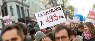 Manifestation contre la reforme des retraites a Paris, le 7 fevrier 2023.
