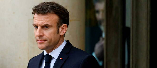 Emmanuel Macron le 10 Mars 2023 au palais de l'Elysee. Emmanuel Macron le 10 Mars 2023 au palais de l'Elysee.