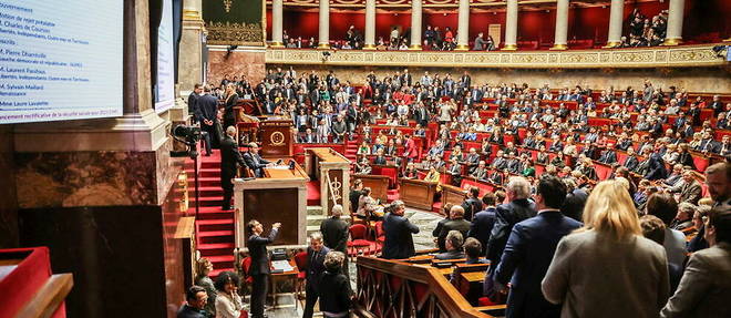 Monday, March 20, at the National Assembly, motions of censure will be debated in the hemicycle.  (Illustrative photo).
