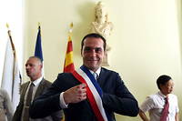 Joris Hebrard, en 2015, maire du Pontet. Il est aujourd'hui depute de la premiere circonscription du Vaucluse.
