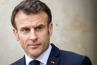 Le president Emmanuel Macron a l'Elysee, le 10 mars 2023.

