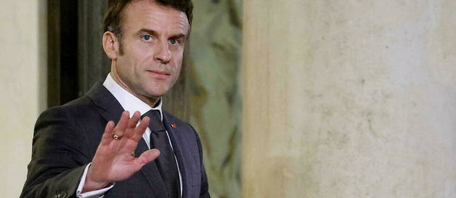 Le president Emmanuel Macron, a l'Elysee, le 13 mars.
