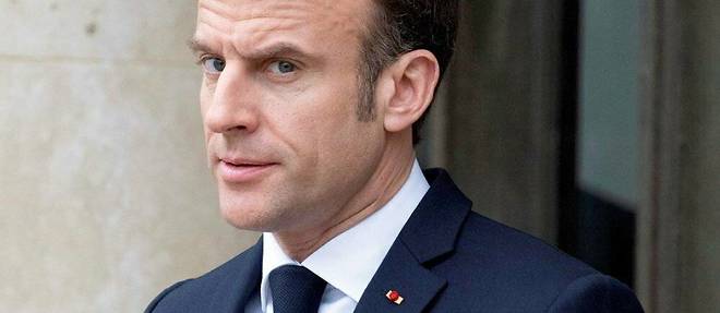  Emmanuel Macron lors du sommet franco-britannique, à l’Élysée, le 10 mars. La stature internationale du chef de l’État a été écornée par la crise sur les retraites.  ©Jacques Witt/SIPA