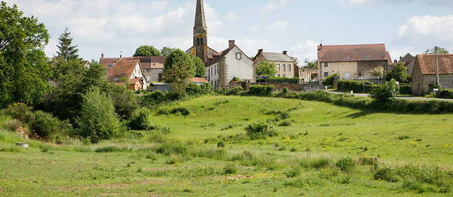 Le village de Saint-Sornin, dans le departement de l'Allier.

