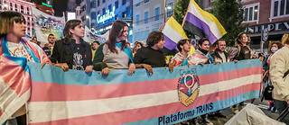 Manifestation en faveur des droits des transsexuels a Madrid le 12 novembre 2022.
