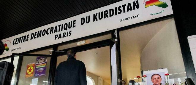 Le centre culturel kurde Ahmet-Kaya, rue d'Enghien a Paris, ou trois personnes ont ete tuees le 23 decembre 2022.
