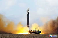 Le dirigeant Kim Jong-un a recemment appele a une augmentation << exponentielle >> de la production d'armes (photo d'illustration).
