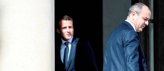 Emmanuel Macron et Laurent Berger le 23 mai 2017 a l'Elysee. 