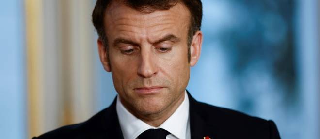 La popularite de Macron en nette baisse, selon un sondage