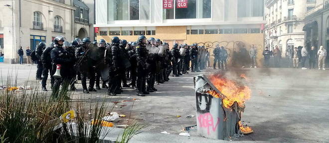 La repression etait au centre des conversations des manifestants a Nantes.

