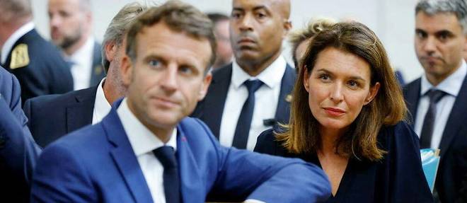 Christelle Morançais et Emmanuel Macron, le 13 septembre 2022.
