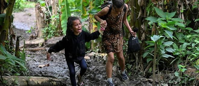 Panama: un nombre record d'enfants traversent la dangereuse jungle du Darien