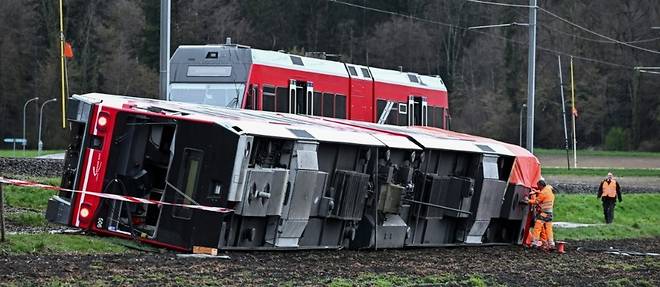 Deux deraillements font 15 blesses en Suisse