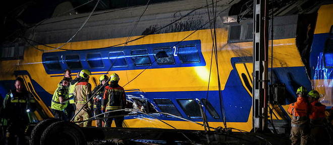 In Voorschoten, near The Hague, the derailment of a train caused several dozen injuries.