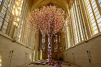 Joana Vasconcelos plante un << arbre de vie >> dans la chapelle du chateau de Vincennes a partir du 28 avril.
