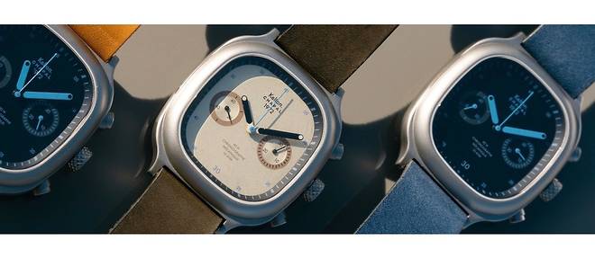 La maison horlogere Kelton et le specialiste du cuir Chapal se sont associes pour concevoir le nouveau Chronographe 1972. 1 150 EUR.
