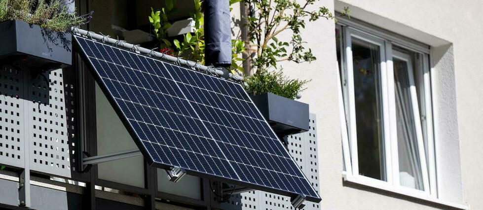 Sonnenkollektoren auf Balkonen in Deutschland