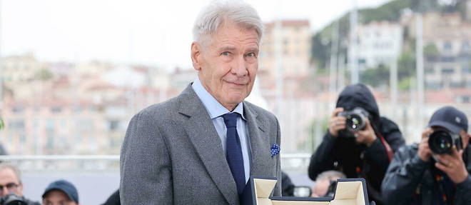 Harrison Ford a recu une Palme d'honneur pour l'ensemble de sa carriere au Festival de Cannes 2023.
