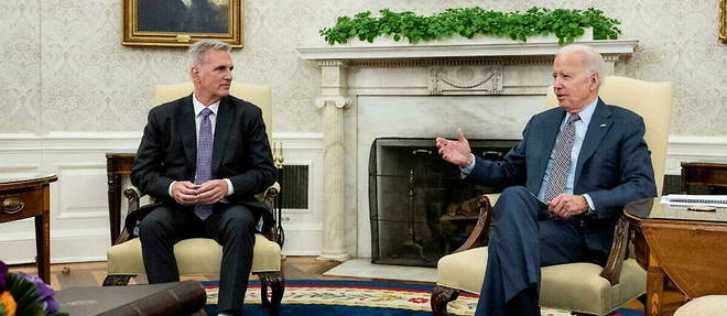 Joe Biden et Kevin McCarthy, le chef republicain, se sont rencontres afin de tenter de trouver une solution a cette crise.
