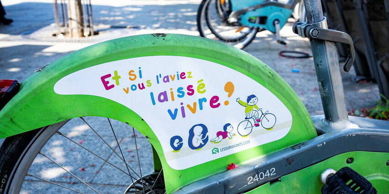 Sticker enfant: Vélo vert