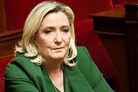 Marine Le Pen a l'Assemblee nationale.
