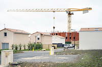 Un lotissement en construction a Poitiers (Vienne).
