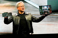 Le fondateur de Nvidia, Jensen Huang, lors du Computex a Taipei, le 29 mai 2023.
