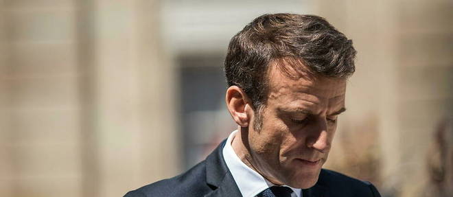 Emmanuel Macron le 24 mai 2023. (C) Andrea Savorani Neri / NurPhoto / NurPhoto via AFP 