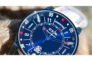  Avec sa nouvelle montre Boat Master dotee de ressorts  Shock Absorber , B.R.M Chronographes tisse un lien entre l'esthetique nautique du cadran et l'esprit racing de la marque.
