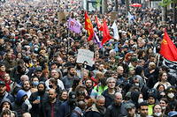 Entre 400 000 et 600 000 personnes sont attendues partout en France mardi, pour la 14e journee de mobilisation contre la reforme des retraites. (image d'illustration)
