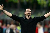 A l&#039;issue de la victoire de l&#039;AC Milan contre Verone ce dimanche en Serie A (3-1), Zlatan Ibrahimovic a annonce sa retraite sportive, a 41 ans.
