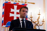 Emmanuel Macron a Bratislava le 31 mai dernier.
