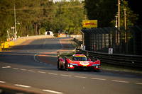La Ferrari 499P n°50 de l'équipage Fuoco, Molina et Nielsen, s'est montrée la plus rapide lors de la séance d'essai de mercredi.
