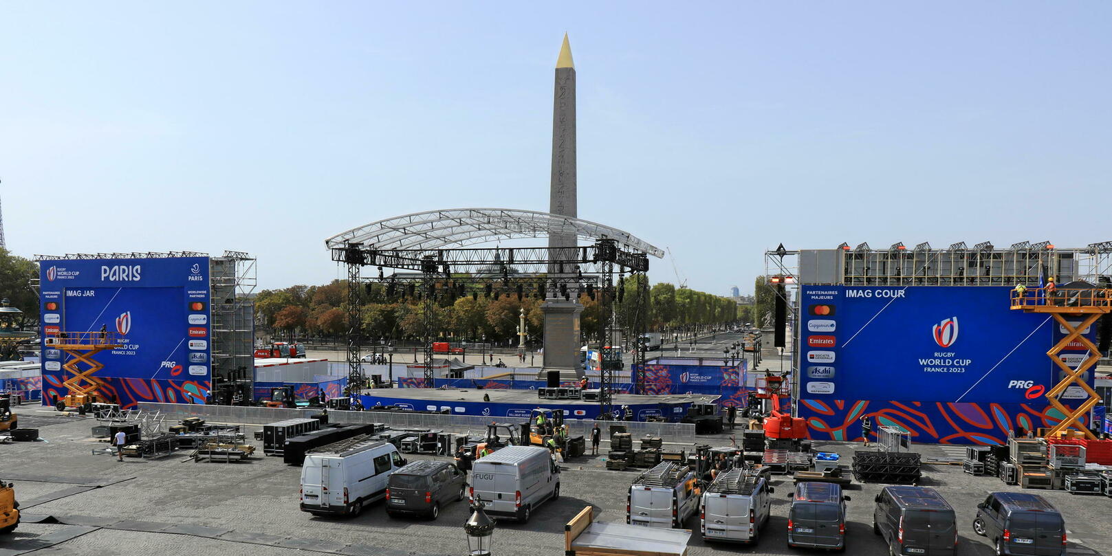 in Paris, the Place de la Concorde transformed into a village Archysport