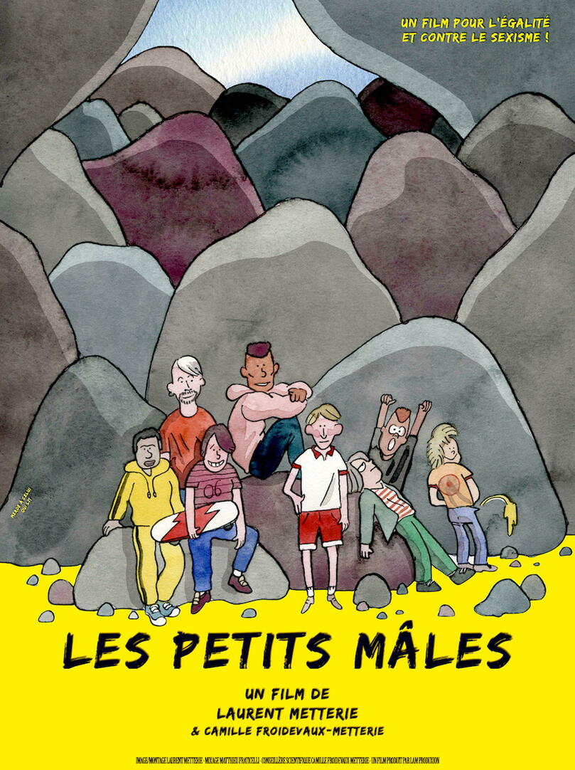 Affiche du documentaire <em>Les Petits Mâles</em>, qui sort en salles ce mercredi 29 novembre.
