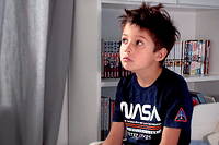 Un garçon interrogé dans le documentaire <em>Les Petits Mâles</em>.
