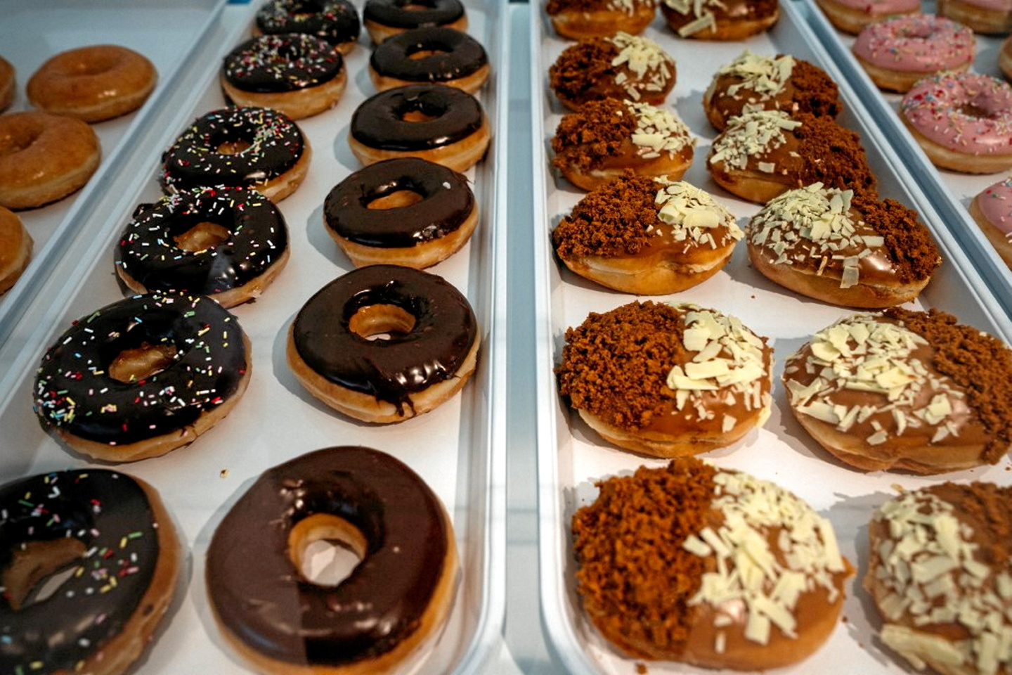 A young woman was arrested with a shipment of 10,000 donuts