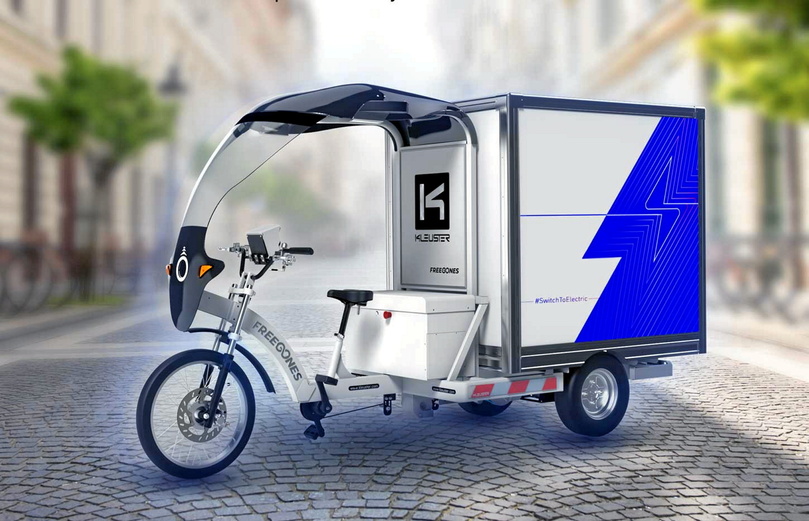 L'objectif du vélo cargo de Renault Trucks est  le dernier kilomètre d'une livraison en ville notamment, car les camionnettes, bien qu'électriques, seront vicitimes des embouteillages
 ©  DR
