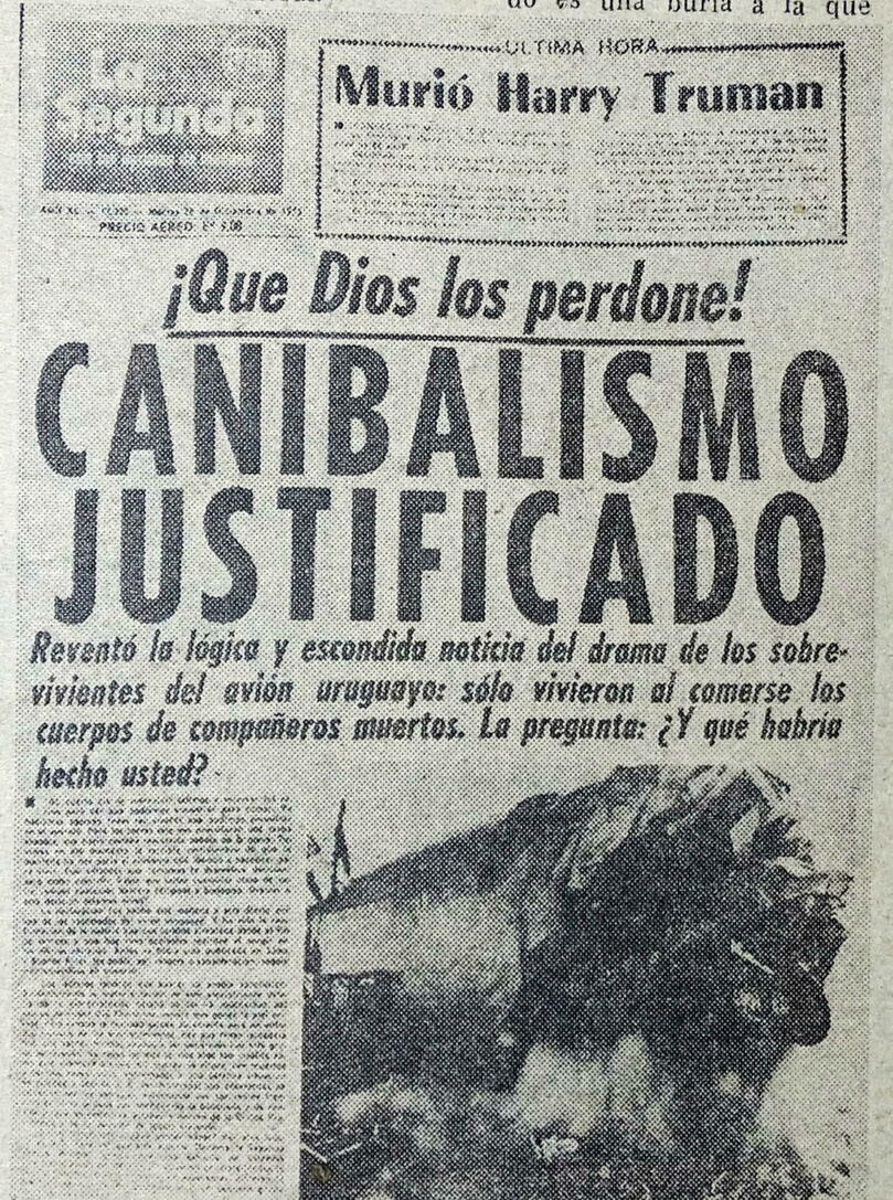 Journal Chilien <em>La Segunda,</em> année 1972. 
 ©  La Segunda / Alberto Sironvalle