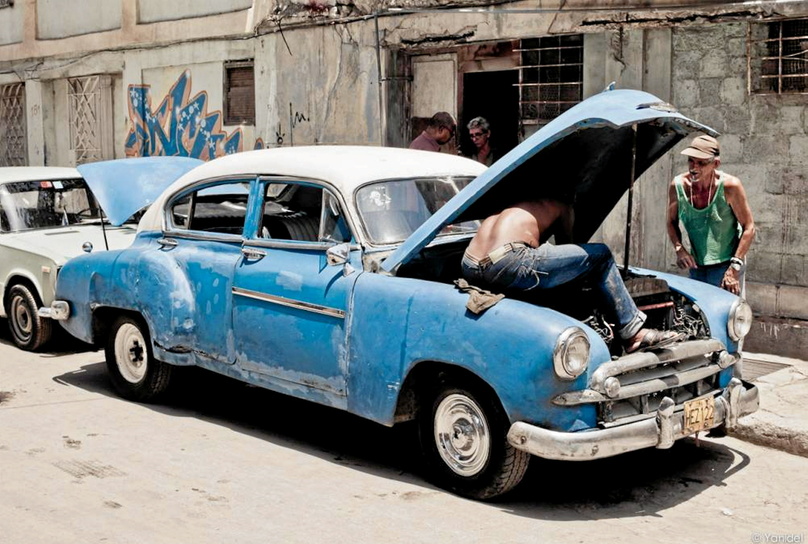 De nombreux membres du Parlement européen s'alarment de la possible « cubanisation » des voitures thermiques existantes et prolongées au-delà du raisonnable pour des motifs économiques. 
 ©  DR