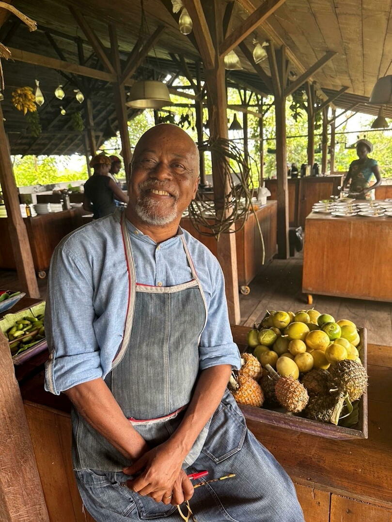 Joao Carlos Silva, chef cuisinier est un véritable ambassadeur de l'île.
 ©  Sylvère-Henry Cissé