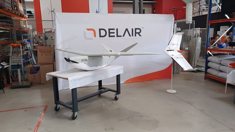 Environ 150 drones fabriqués par Delair ont été fournis à l'Ukraine ces derniers mois.
  