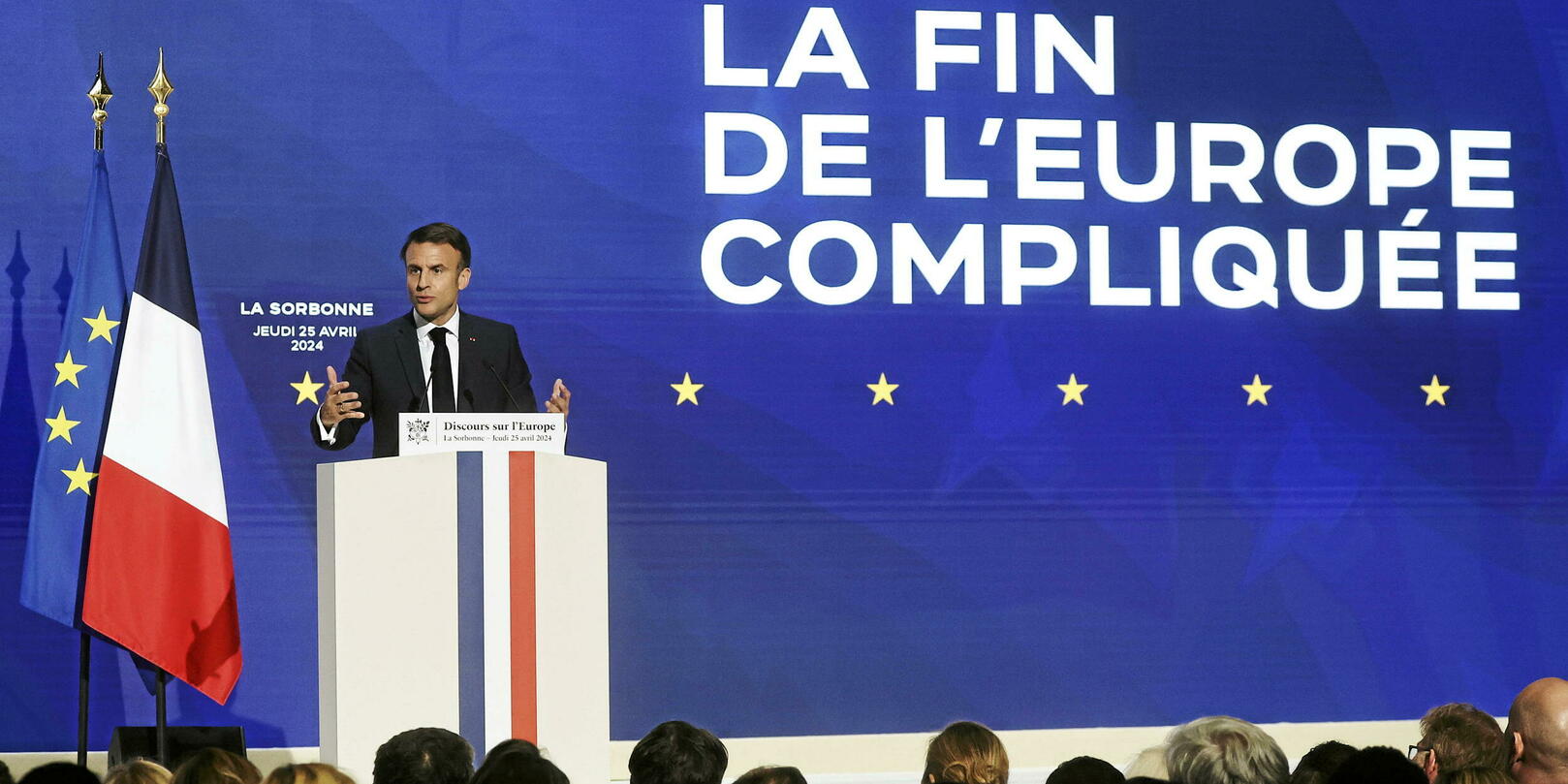 Macron à la Sorbonne : un discours trop long, trop techno et sans ...