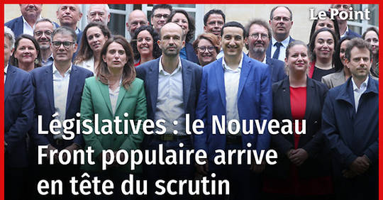 Vidéo - Législatives 2024 : le Nouveau Front populaire en tête du scrutin