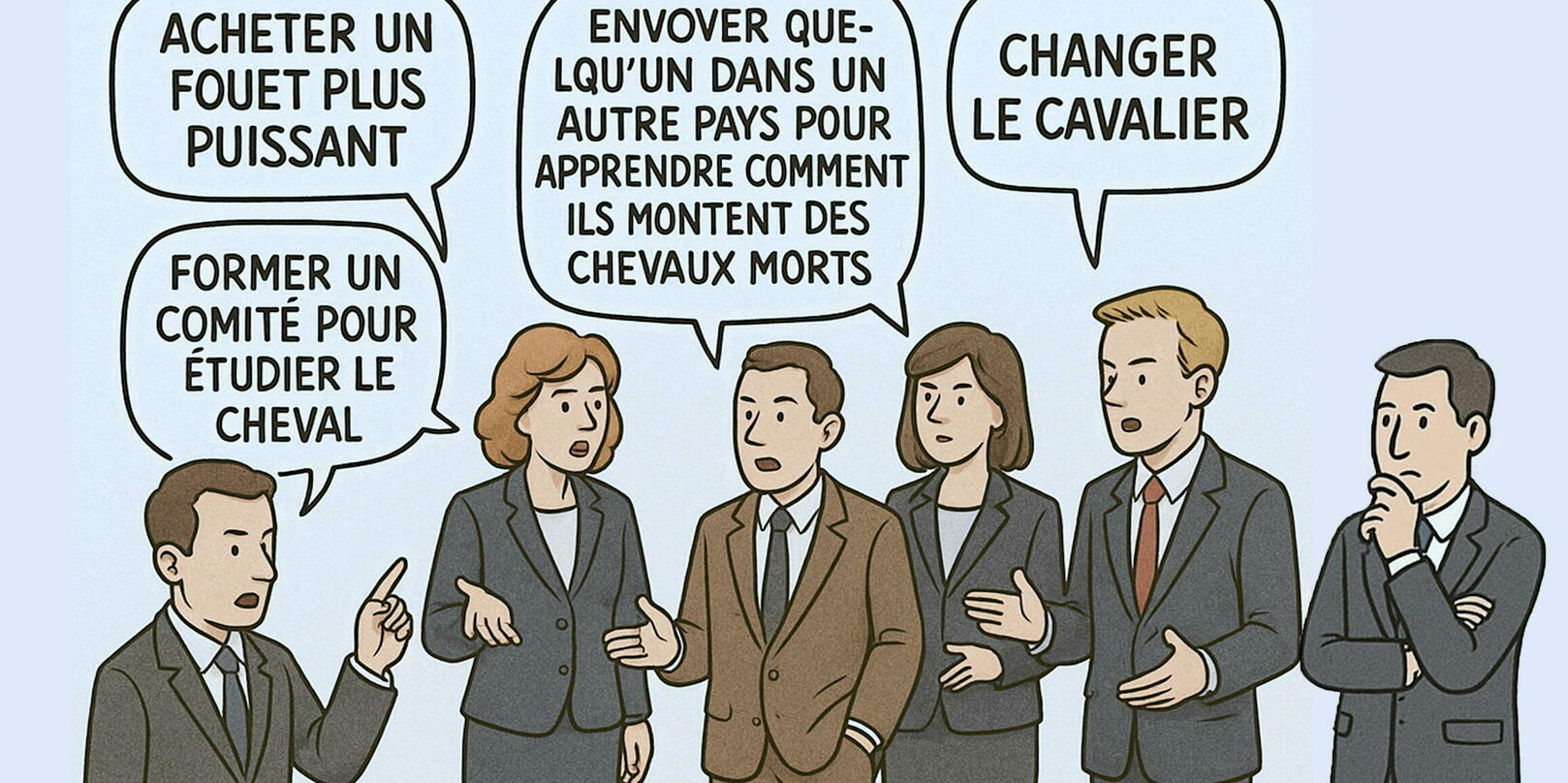 La théorie du cheval mort, ou comment bien couler sa boîte