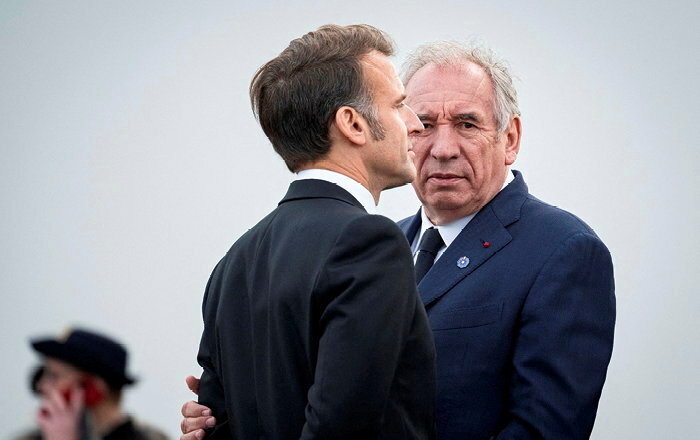 <figcaption>Emmanuel Macron n’adresse jamais directement aucun reproche à son Premier ministre. Mais en public, il s’exaspère.</figcaption>
© Eric Tschaen/Abaca
