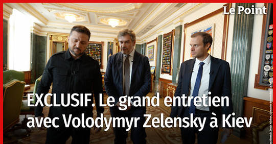 EXCLUSIF. Le grand entretien avec Volodymyr Zelensky à Kiev