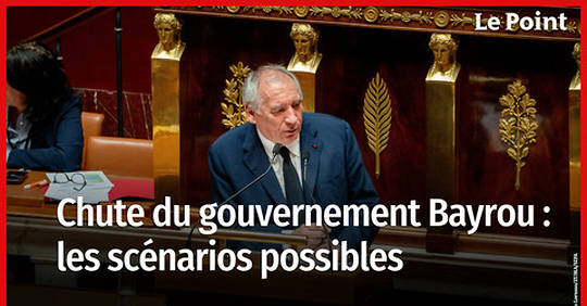 Chute du gouvernement Bayrou : les scénarios possibles